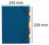 EXACOMPTA ordner, DIN A4, karton, 12 compartimenten, blauw Productafbeelding-voorbeeld 2