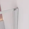 Duschspa 90x140cm Badewannenaufsatz 4-teilig Weiß Faltwand Produktbild-Vorschau 4