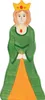 Holztiger Holz Spielfigur Königin grün Prinzessin Spielzeug Produktbild-Vorschau 1