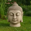 Großartiger Buddha Kopf 50cm Steinfigur Garten Deko Figur Produktbild-Vorschau 5