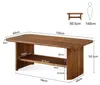 Couchtisch, 120 cm Beistelltisch, Massivholz Produktbild-Vorschau 7
