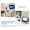 AIMOS AM-404K USB Printer Share Switcher 4 porty Klawiatura Podgląd zdjęcia produktu 4
