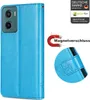 A product image showing a blue phone case with various marketing elements. Produktbild-Vorschau
