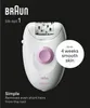 BRAUN 1 Silk-Epil 1 SE1-000 epilator Anteprima dell’immagine prodotto 8