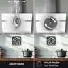 Comparison of two types of cooker hoods: exhaust and recirculating, with icons and text labels. Produktbild-Vorschau