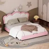 Kinderbett Polsterbett(90*200cm,Pink) mit Lattenrosten und Produktbild-Vorschau 10
