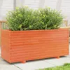 vidaXL Pflanzkübel Wachsbraun 110x40x49,5 cm Massivholz Produktbild-Vorschau 2