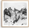 Gerahmtes Poster - Rahmen in heller Eiche - Alpen Schnee Produktbild-Vorschau 1