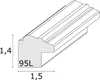 Cornice decorativa per foto Deknudt, modello S95L, 15x20 Anteprima dell’immagine prodotto 6