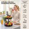 Étagère à fruits eluno, corbeille à pain ronde à deux Voir les images du produit 2