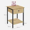 Beistelltisch mit Schublade TAYLOR ARTISAN 40x40 cm Produktbild-Vorschau 4