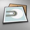 Gerahmtes Poster - Schwarzer Rahmen - Formen Rad Linien - Produktbild-Vorschau 3