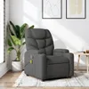 vidaXL Fauteuil de massage gris foncé Tissu Voir les images du produit 8