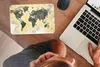 MuchoWow® Mauspad Mousepad Weltkarte - Zeitung - Gold 27x18 Produktbild-Vorschau 3