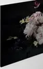 Blumen Leinwandbild Weiß Schwarz 90x60 DD120255 Wohnzimmer Produktbild-Vorschau 2
