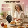 Clatronic WA 3832, 1 wafle/waflí, Kruh, Čierna, Biela, 20 Náhľad obrázku produktu 3
