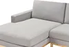 BELIANI 4-Sitzer Ecksofa Rechts Grau Stoffbezug mit Breiten Produktbild-Vorschau 6