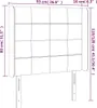 vidaXL LED Kopfteil Hellgrau 93x16x118/128 cm Samt - LED Produktbild-Vorschau 6