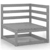 Cloris Designermöbel 9-tlg. Garten-Lounge-Set Grau Kiefer Produktbild-Vorschau 4