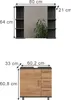 Waschbeckenunterschrank Vicco Ilias Anthrazit/Goldkraft Produktbild-Vorschau 2