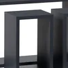Autronic Nástěnná polička, sada 3 ks P-009 BK Náhled obrázku produktu 6