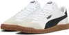 A pair of Puma Club 5V5 SD sneakers in white, black, and tan. Náhled obrázku produktu