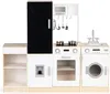 ECOTOYS PLK547 Dřevěná dětská kuchyňka XXL s tabulí + LED Náhled obrázku produktu 9