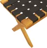 vidaXL Banc de jardin noir en bois massif d'acacia et tissu Voir les images du produit 5