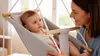 Kinderschaukel Hängesitz Babyschaukel 3in1 Grau mit Produktbild-Vorschau 3