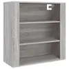 vidaXL Nástěnná skříňka Grey Sonoma 80x33x80 cm Dřevěný Náhled obrázku produktu 1