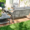 SIENA GARDEN Kansas Lounge 2er Bank, grau Produktbild-Vorschau 12