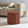 sweeek - Stoffhocker mit Stauraum - Terrakotta Produktbild-Vorschau 6