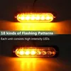 4X 6 LED Front, Blinklicht Stroboskop Warnlicht Warnleuchte Produktbild-Vorschau 3