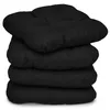 Beautissu Set di 4 cuscini Lisa Nero, 40x40x8cm Anteprima dell’immagine prodotto 1