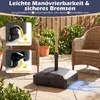 COSTWAY Sonnenschirmständer mit Rollen, Schirmständer Produktbild-Vorschau 7