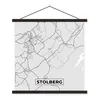 MuchoWow® Textilposter Stadtplan - Stolberg - Karte - Produktbild-Vorschau 1
