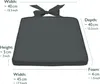 Beautissu Set di 4 cuscini per sedia Pia, 40x45 cm, grigio Anteprima dell’immagine prodotto 2