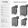 Set de 4 Valises Trolley - ABS - 4 Roues Pivotantes à 360° Voir les images du produit 6