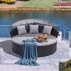COSTWAY Sonneninsel Polyrattan, Sonnenliege für 2 Personen, Produktbild-Vorschau 8
