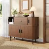 Merax 2-stufiger Sideboard mit Schiebetüren und Schublade, Produktbild-Vorschau 5