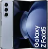 A marketing image of a Samsung Galaxy Z Fold5 phone, shown in its folded state, with the screen displaying the product name. Produktbild-Vorschau