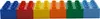 A row of colorful LEGO Duplo blocks. Produktbild-Vorschau