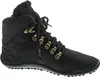 A black boot with fur lining and laces. Náhled obrázku produktu