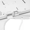 A close-up view of the underside of a white bidet toilet seat, showing connection ports and a power cord. Podgląd zdjęcia produktu