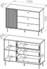Kommode Sophie mit 3 Schubladen, 120x84,8x40 cm (BxHxT) Produktbild-Vorschau 7