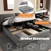 Bekleed bed 160 x 200 cm van fluweel met bedbox met Productafbeelding-voorbeeld 5