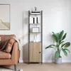 vidaXL Regał dąb sonoma 40 x 24 x 161 cm Materiał Podgląd zdjęcia produktu 4