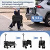 COSTWAY Bollerwagen 63L + 29L, inklapbaar, handwagen Productafbeelding-voorbeeld 6