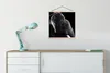 MuchoWow® Textilposter Elefant auf schwarzem Hintergrund in Produktbild-Vorschau 3