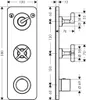 hansgrohe AXOR Citterio E Thermostatmodul Unterputzmodell Produktbild-Vorschau 2